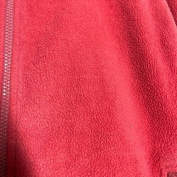 SALEWA Fleece Red Pink Full Zip Hiking Jacket Size L Made in Switzerland - Picture 4 of 16